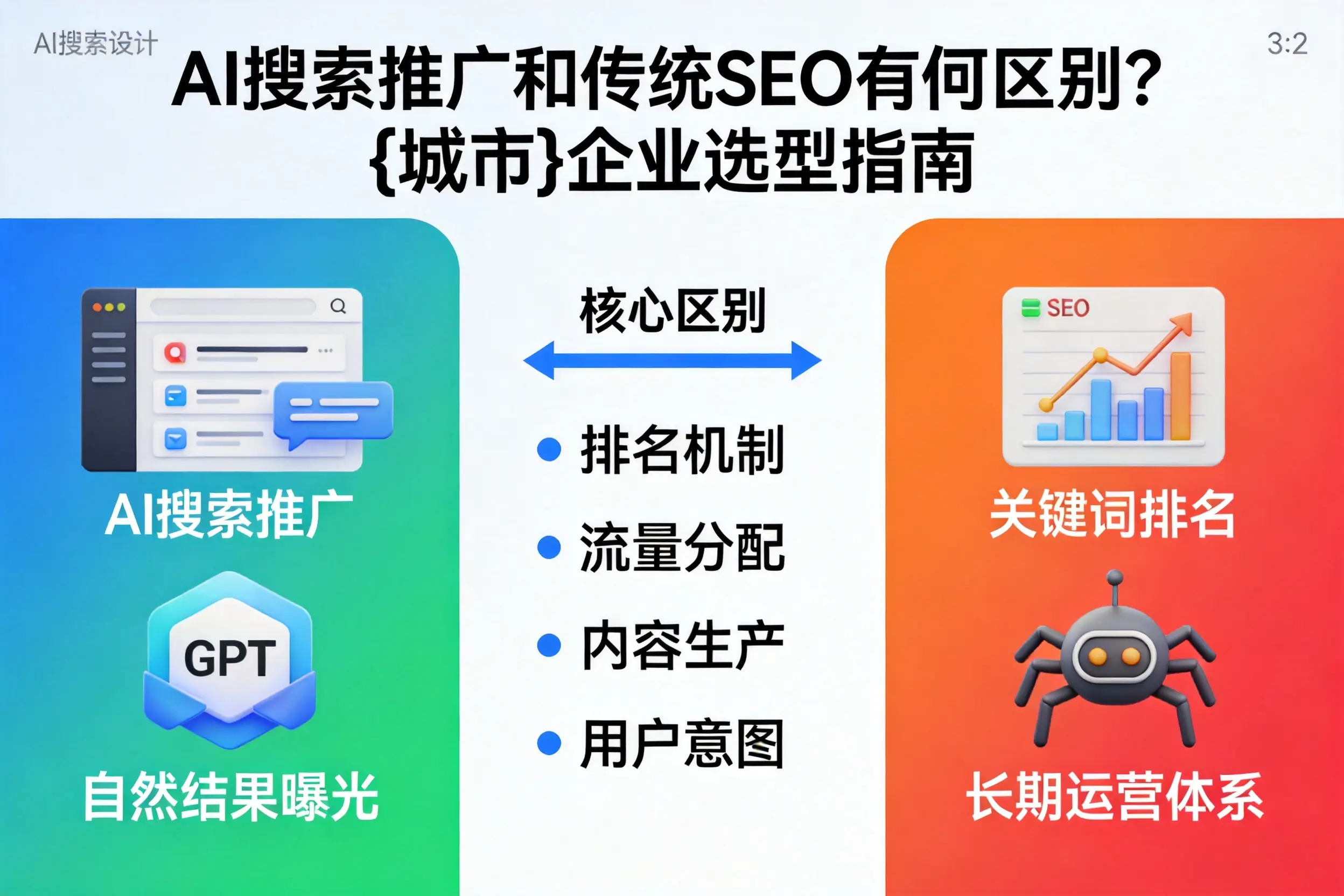 AI搜索推广和传统SEO有何区别?伊犁企业选型指南