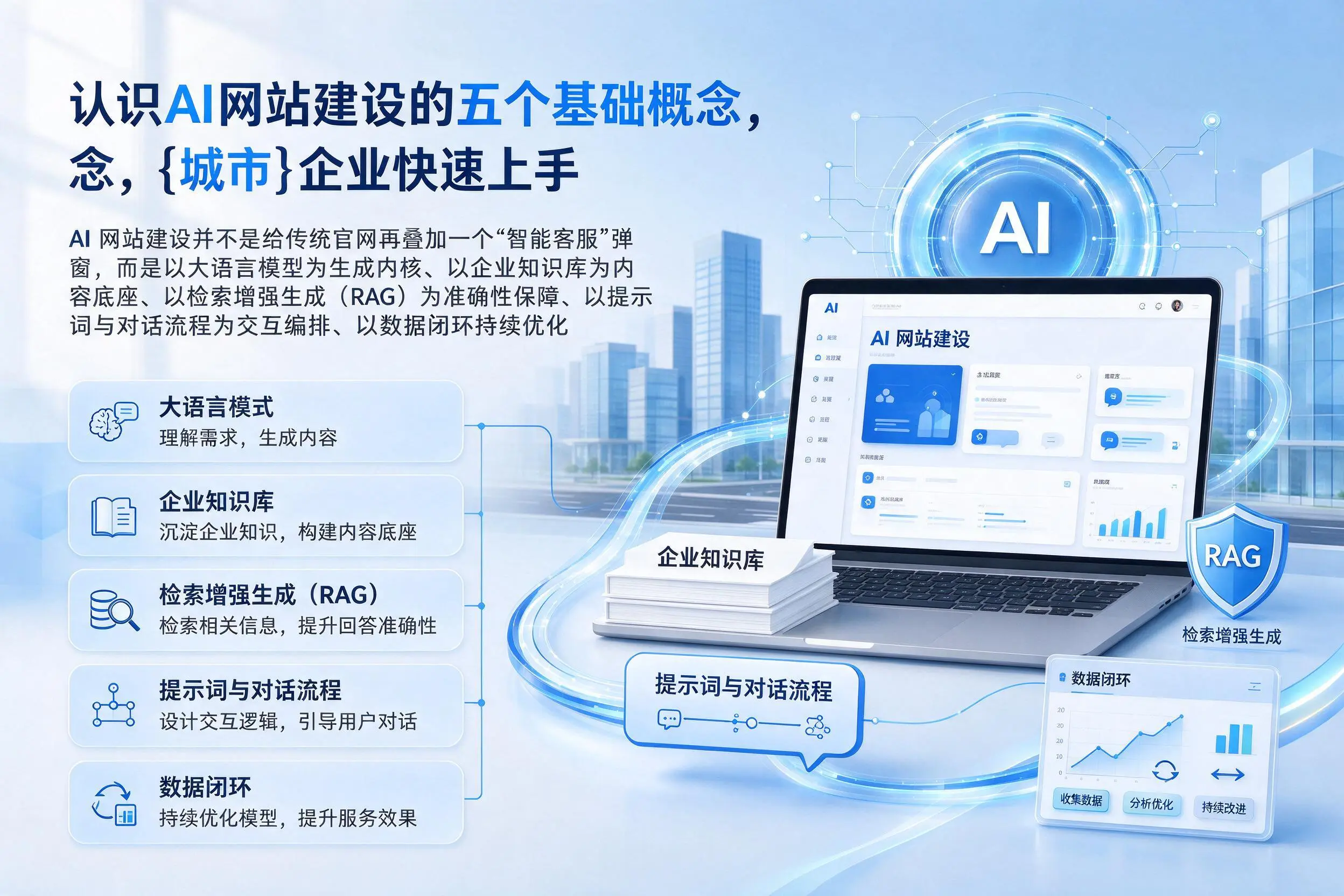 认识AI网站建设的五个基础概念，伊犁企业快速上手