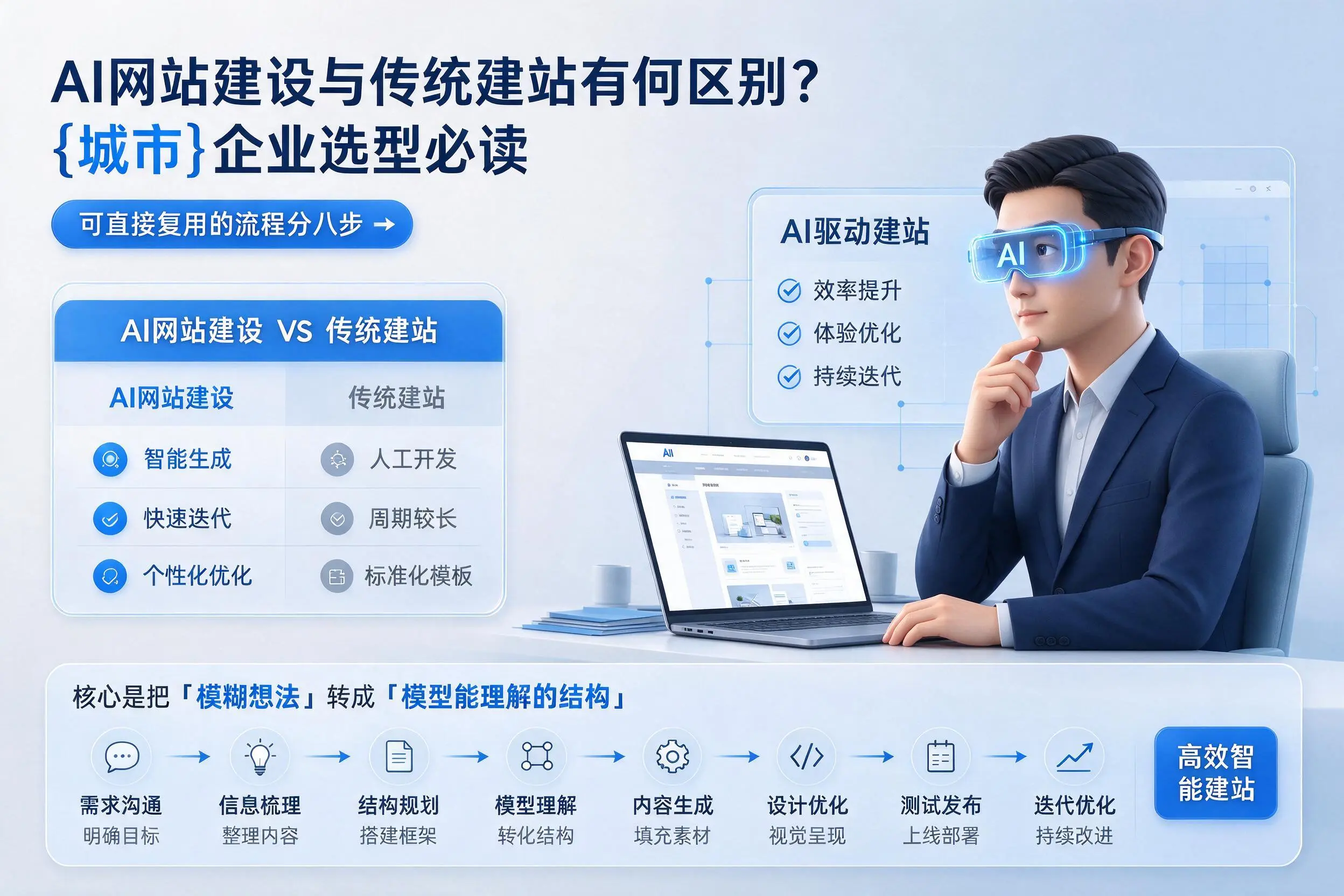 AI网站建设与传统建站有何区别？伊犁企业选型必读