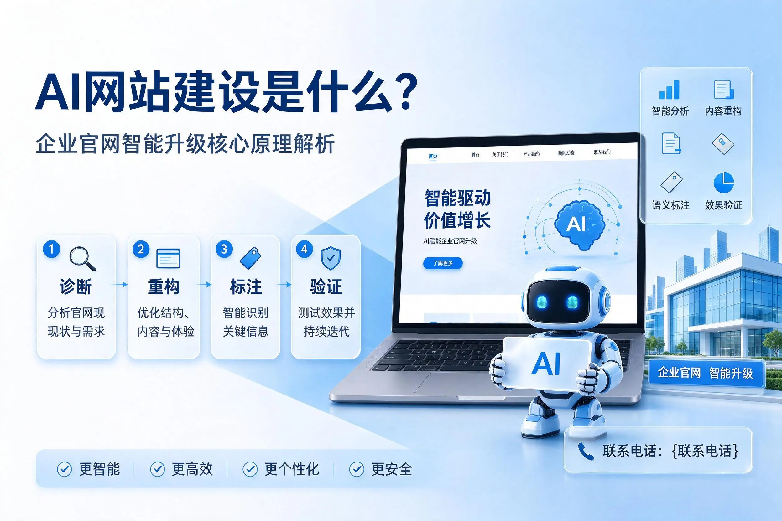 AI网站建设是什么?伊犁企业官网智能升级核心原理解析