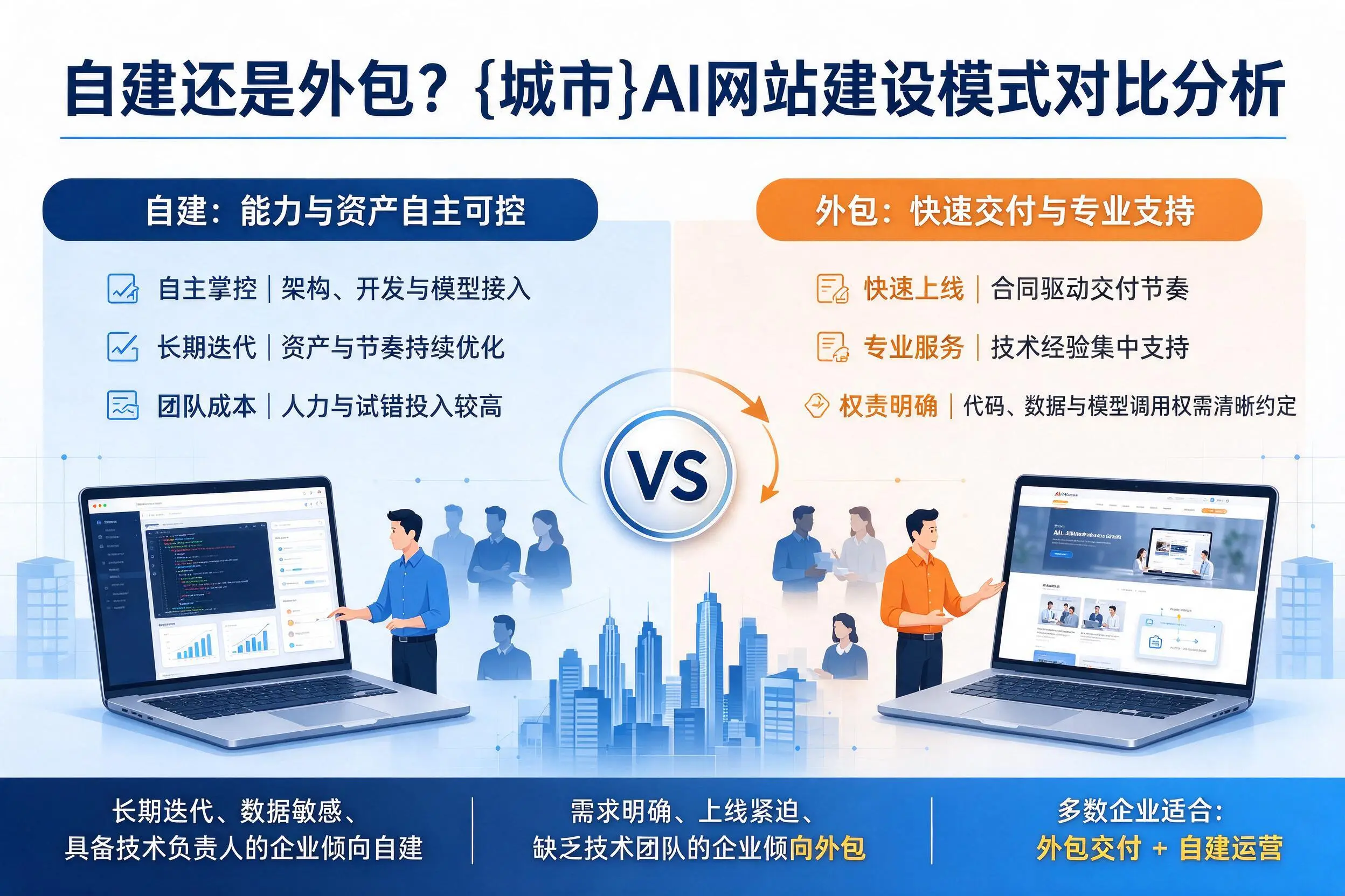 自建还是外包？伊犁AI网站建设模式对比分析