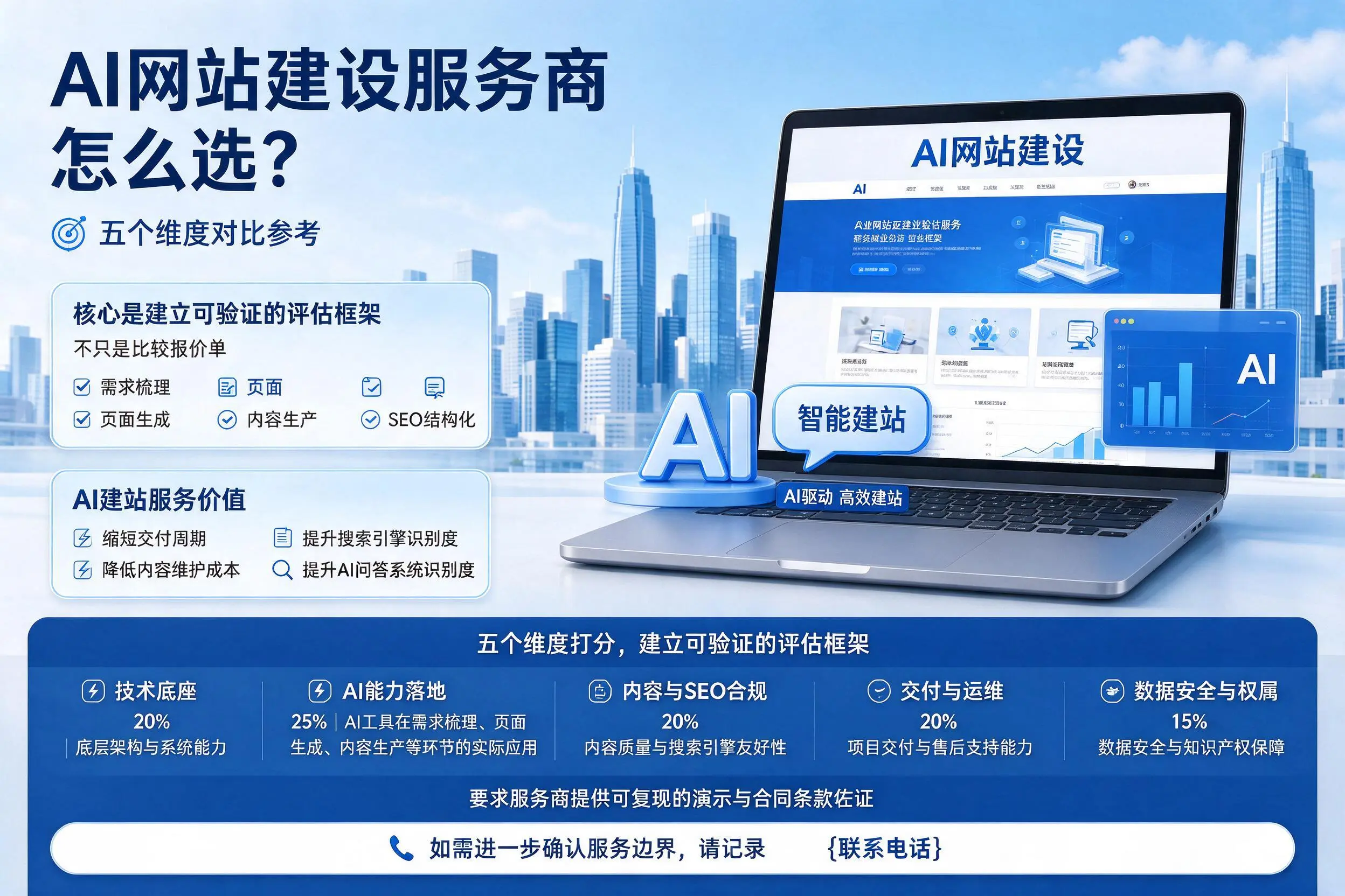 伊犁AI网站建设服务商怎么选？五个维度对比参考
