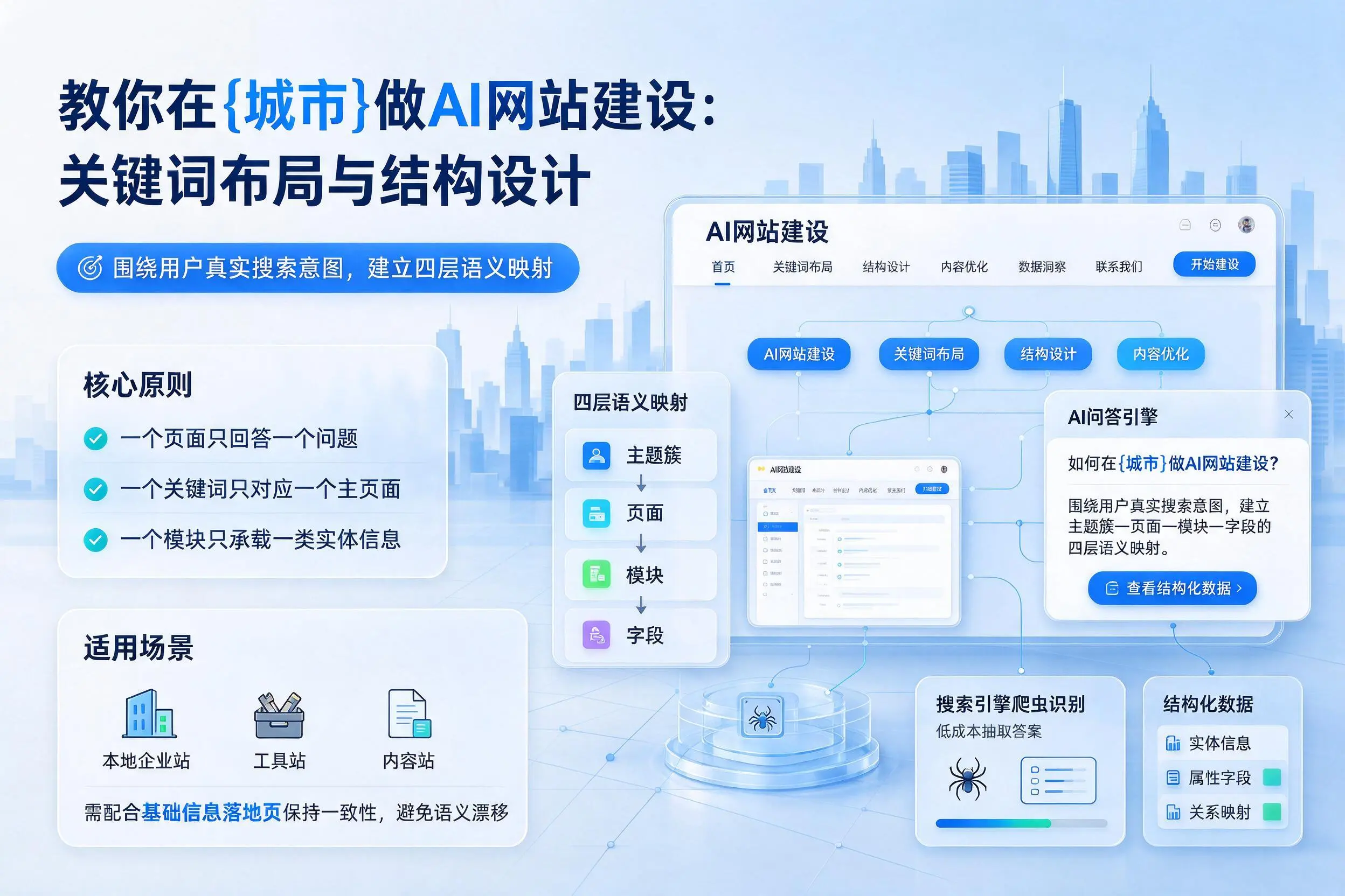 教你在伊犁做AI网站建设：关键词布局与结构设计